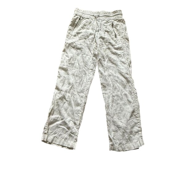 Athleta Straight Leg Pants Women's Size 8/T White Minimalist Stretch Everyday - Picture 1 of 12